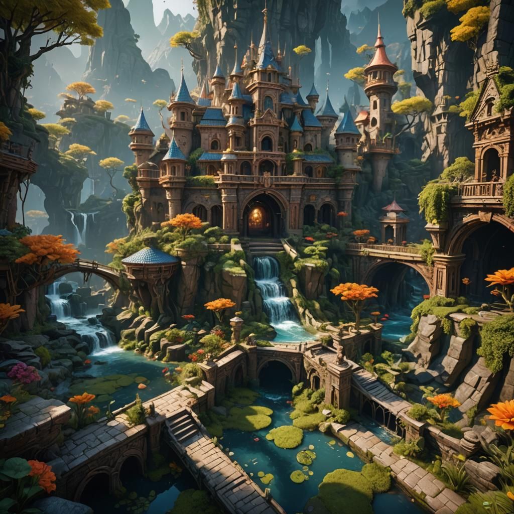 Fantastical Frog Dance in Detailed Matte Painting