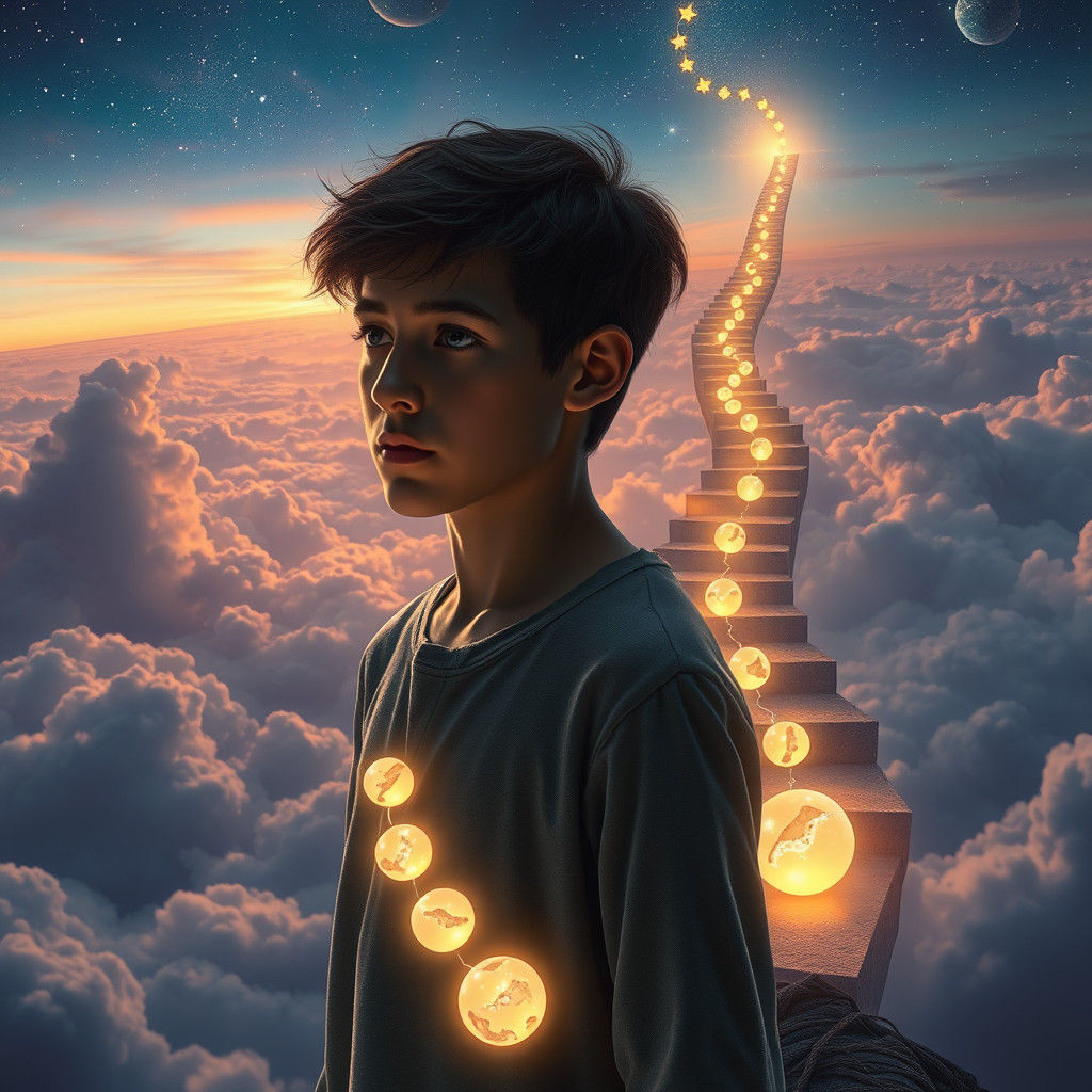 Surreal Dreamscape: Stairway to the Stars in Matte Painting ...