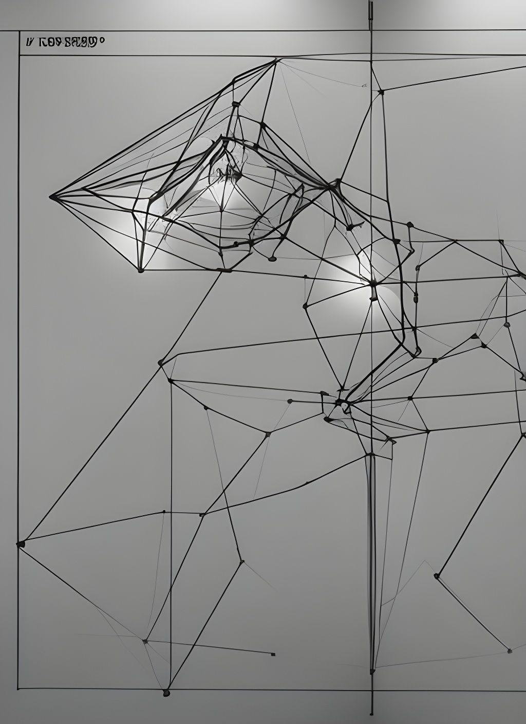 Harmonic 3D Music Graphic Score in Ink