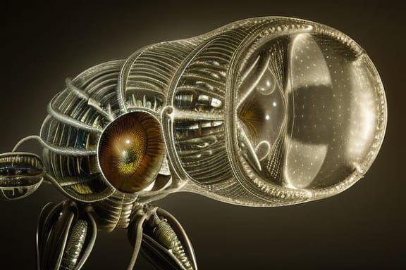 Hyperrealistic Alien Insectoids in Studio Lighting