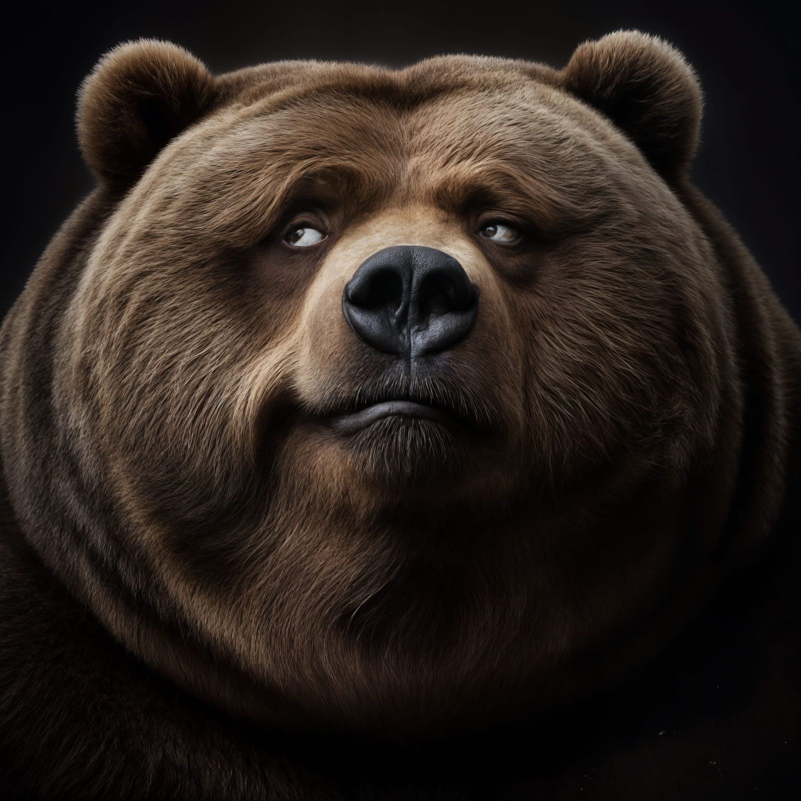 Grizzly Bear Exudes Sincere Boredom in Sarcastic Portrait