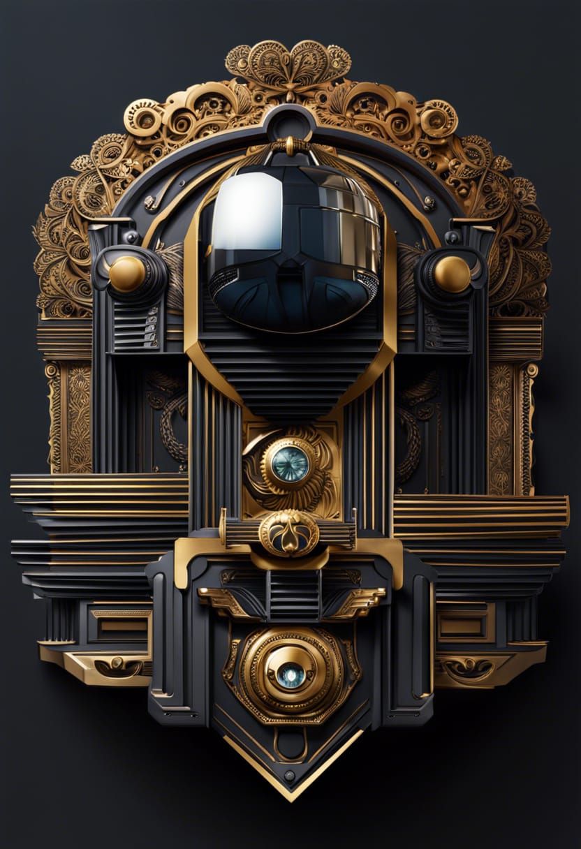 Monochrome Logo Design with Intricate Line Art