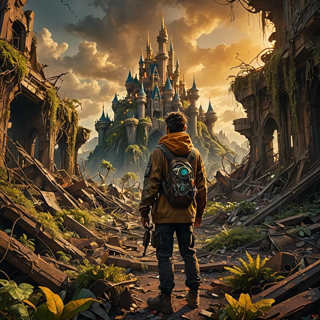 Apocalyptic Disney Kingdom: Digital Matte Painting