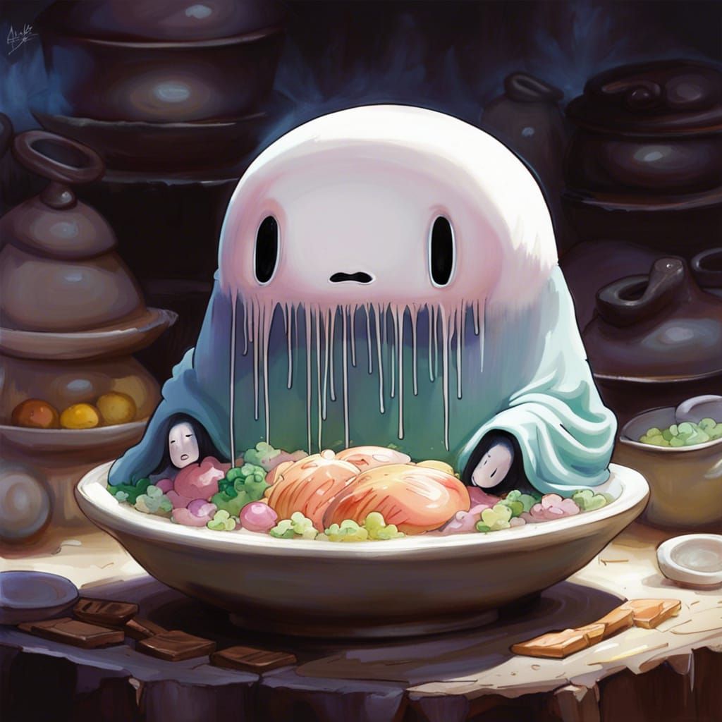 Chibi Food Ghost
