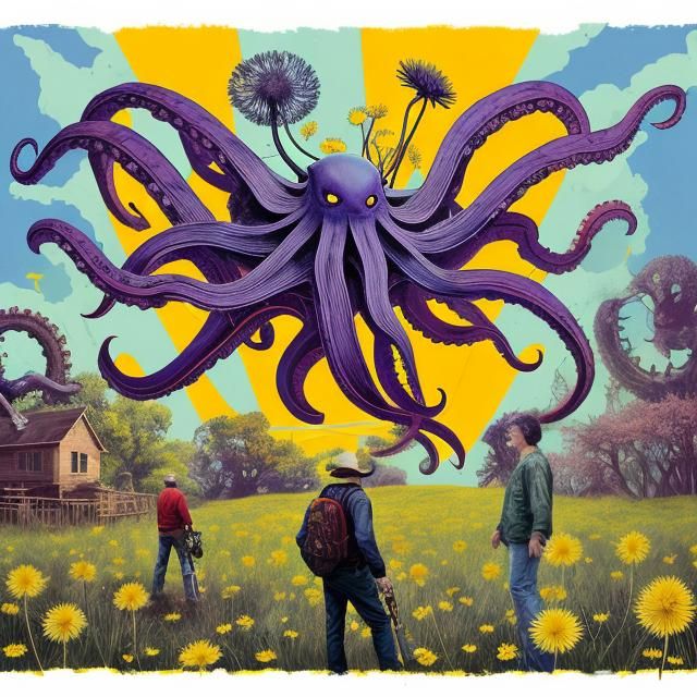 Flying Octopus Confuses Hillbillies in the Dandelion Patch