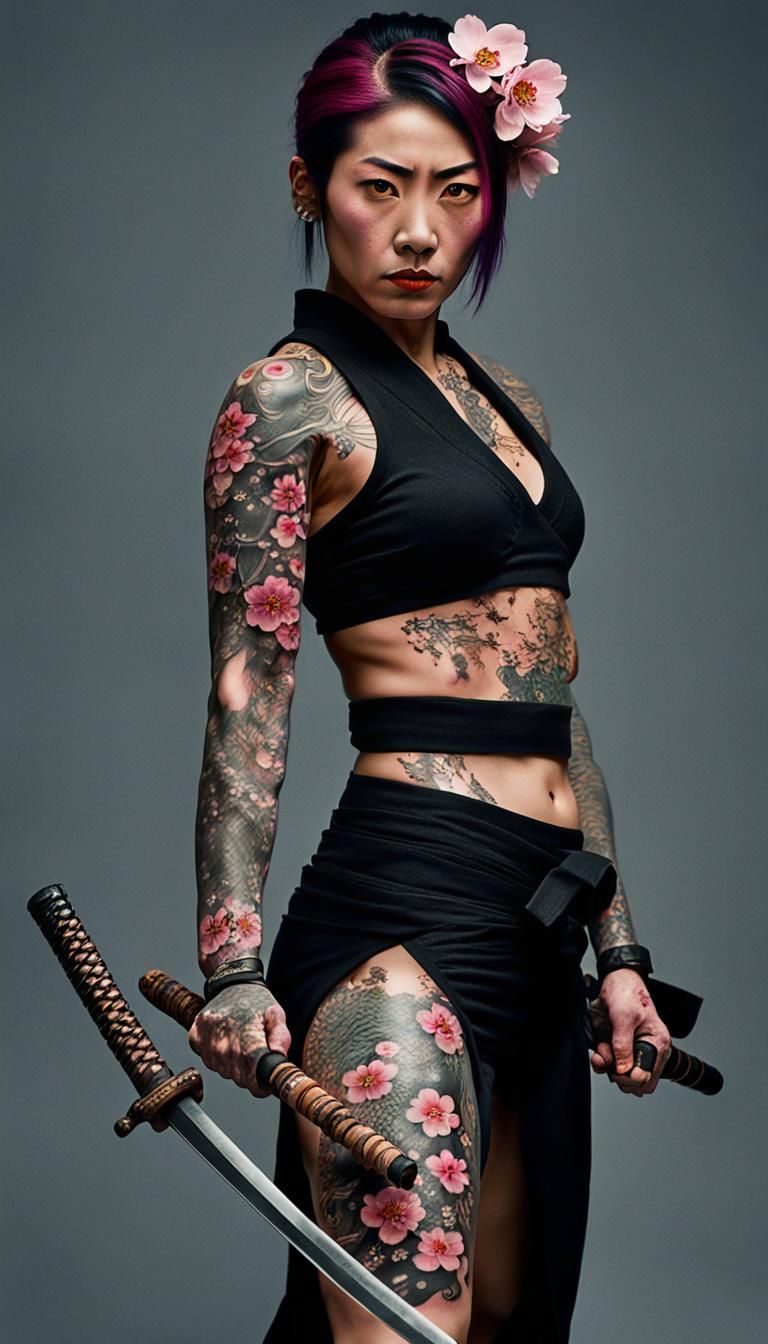 yakuza woman (glitch)