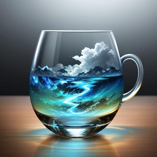 Stormy Teacup: Maximalist Lightning in Glass