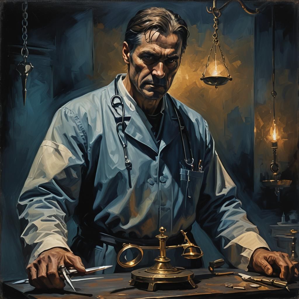 Gothic Doctor Weighs Fate in Operating Room