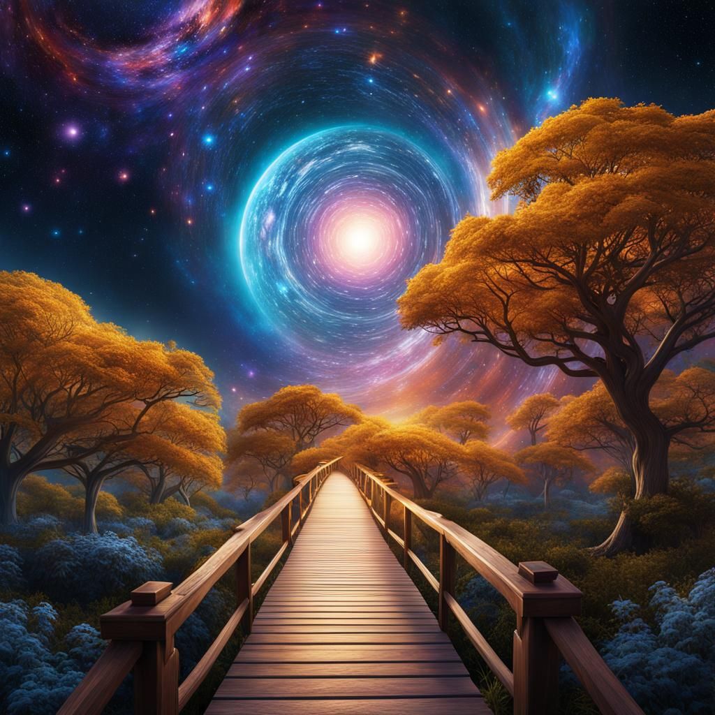 Cosmic Journey: Golden Path Through Star Systems