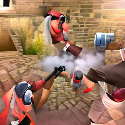 Team-Based Shooter Game Art