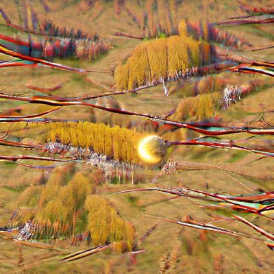 Autumn Sunlight Through Birches in 8K