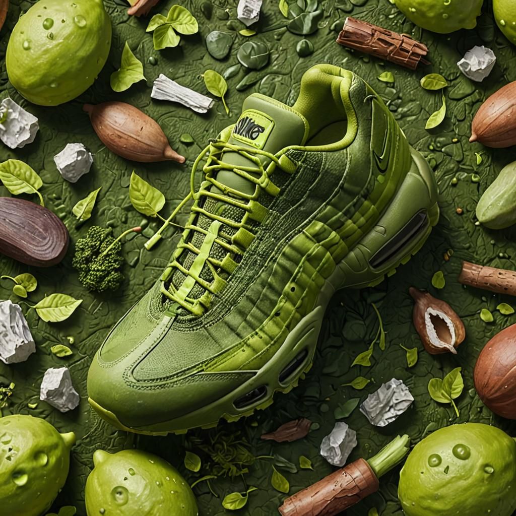 Nike sneakers with a Shrek theme
