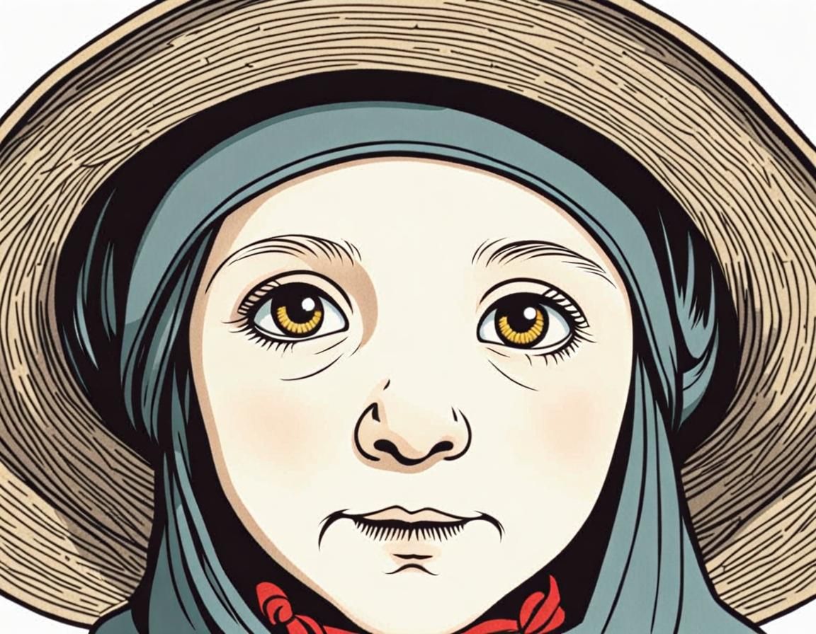 Strega Nona Portrait in Tomie dePaola Style