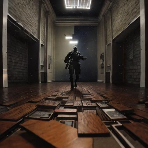 Dramatic Cinematic Film Still with Vignette Effect