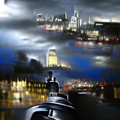 London Skyline at Dusk: A Digital Masterpiece