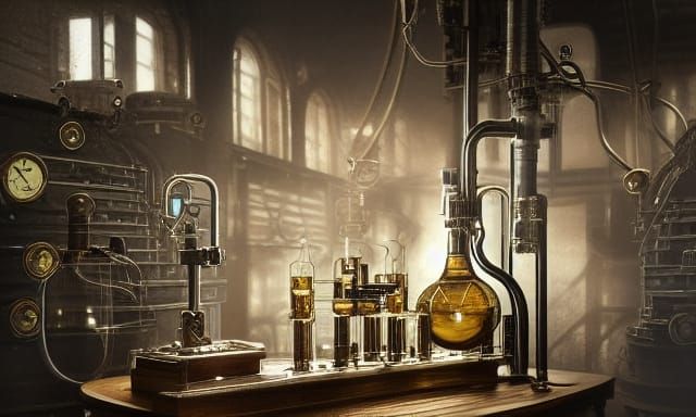 Steampunk Chemistry Lab: Award-Winning Photography