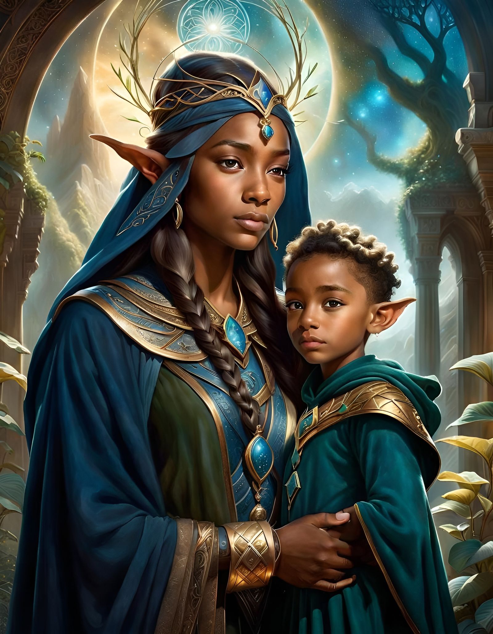 Celestial Elves and Child Gods in Mystic Fog