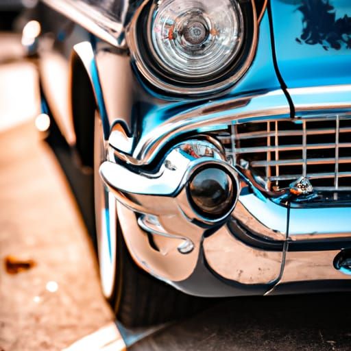 Classic 1957 Chevy Belair Coupe in Natural Light