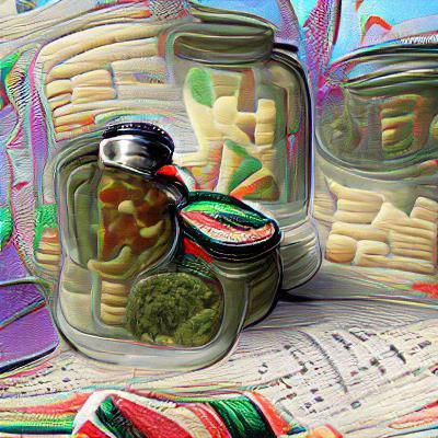 Cubist Marijuana Pickles with Mariachi Flair