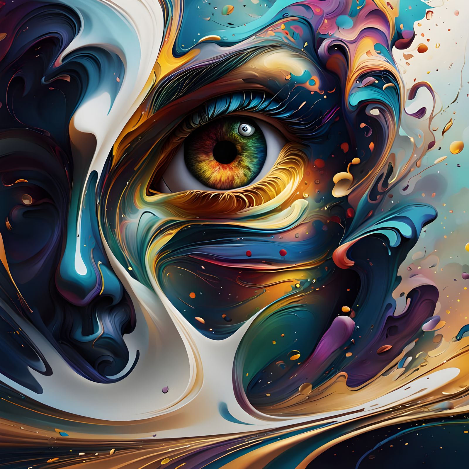 Mysterious Urban Landscape at Dusk