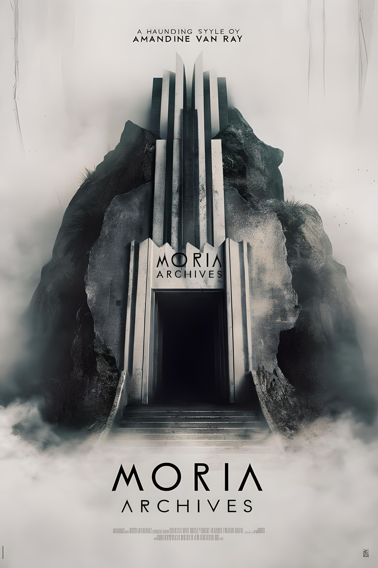 Moria Archives Movie Poster in Art Deco Style