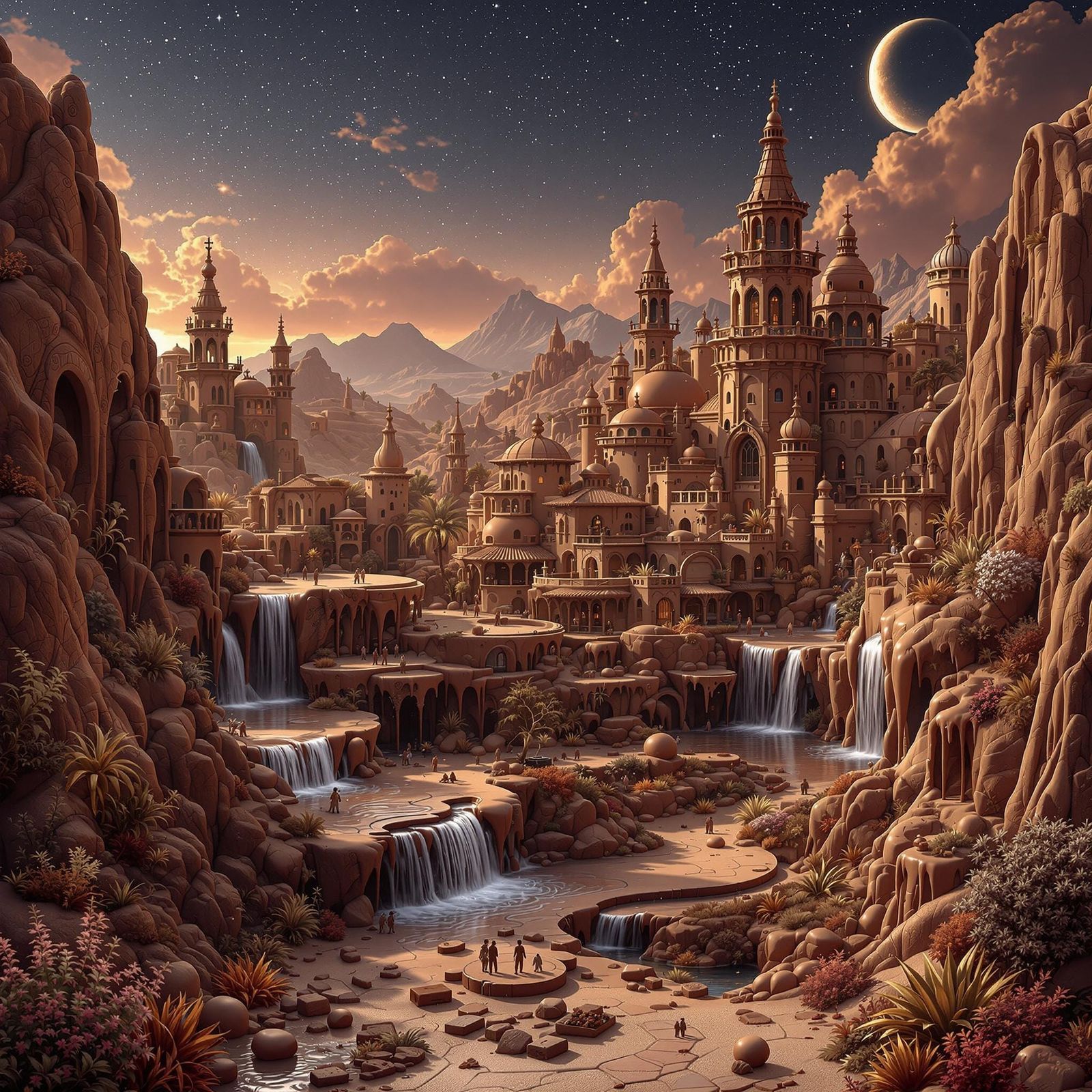 Chocolate Fantasy Village in Mediterranean Style