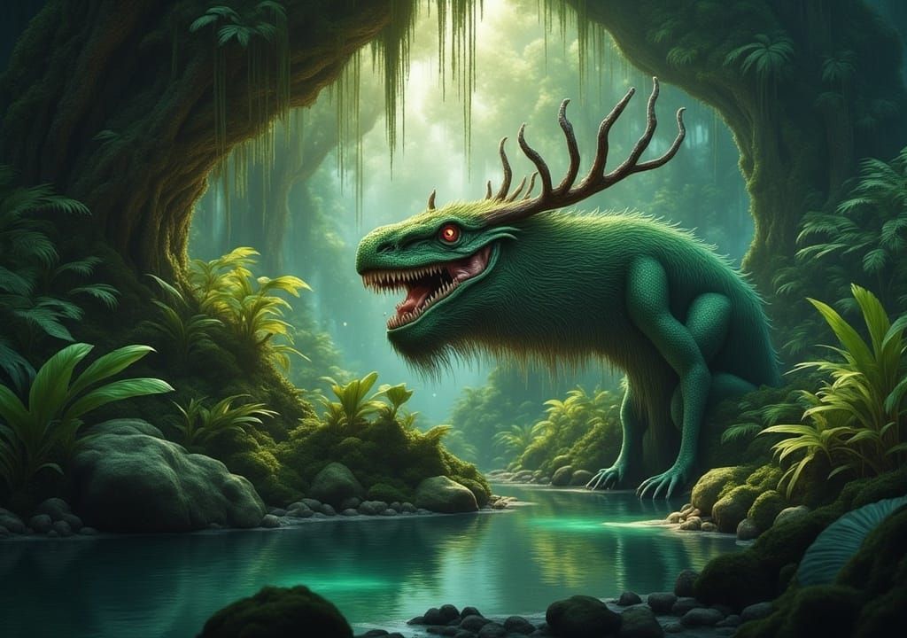 AI Generated Jungle Landscape