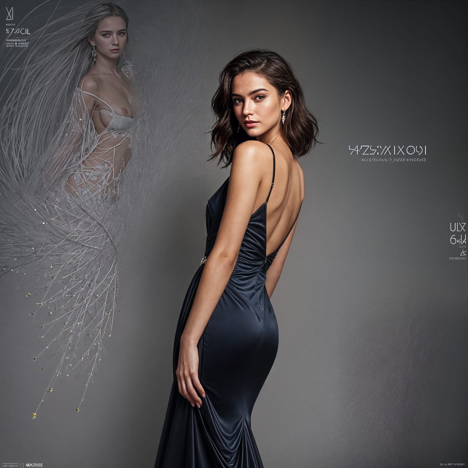 Elegant Vogue Magazine Cover in Aesthetic Photography