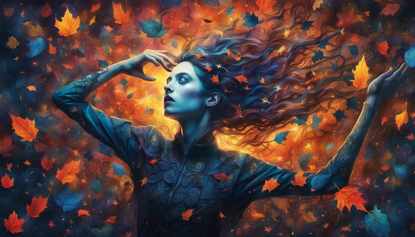 Surreal Gothic Mind Suspended in Twilight Air