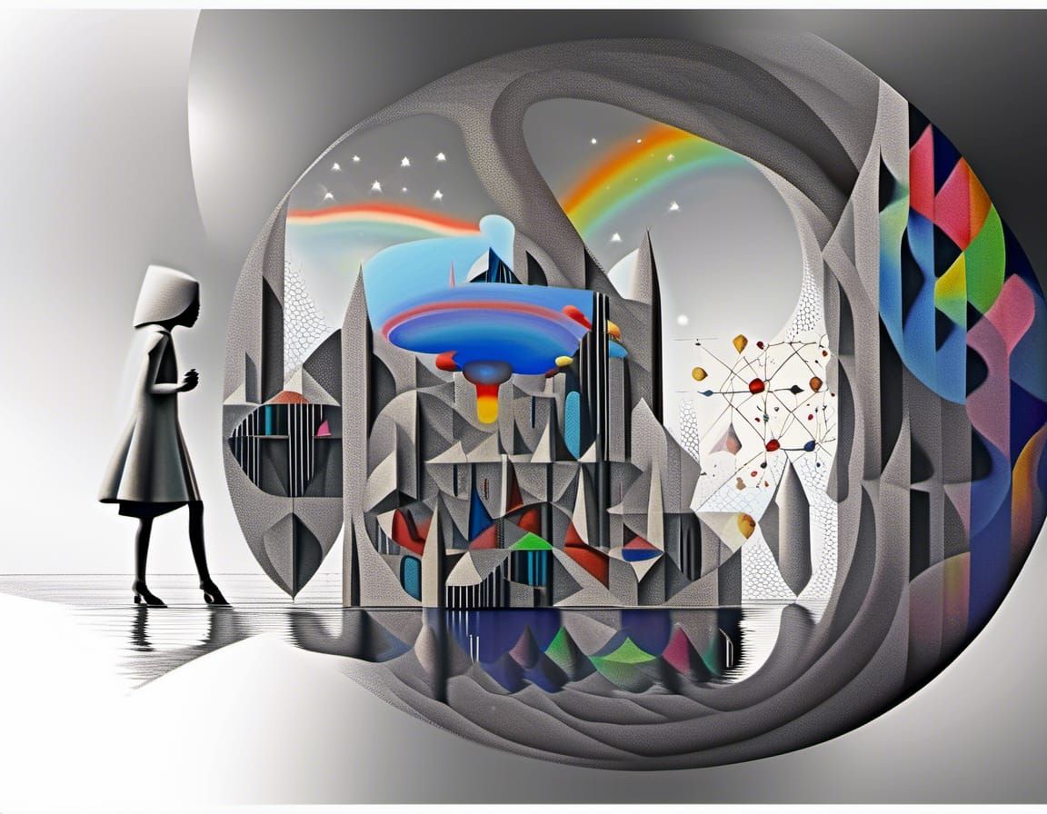 Surreal Reality Bending with Fractal Edges