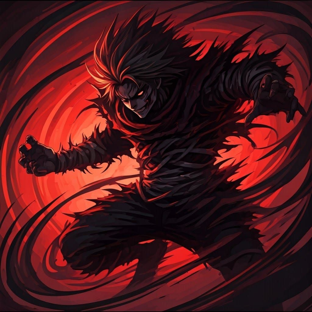 Chaotic Anime Figure in Dynamic Dance