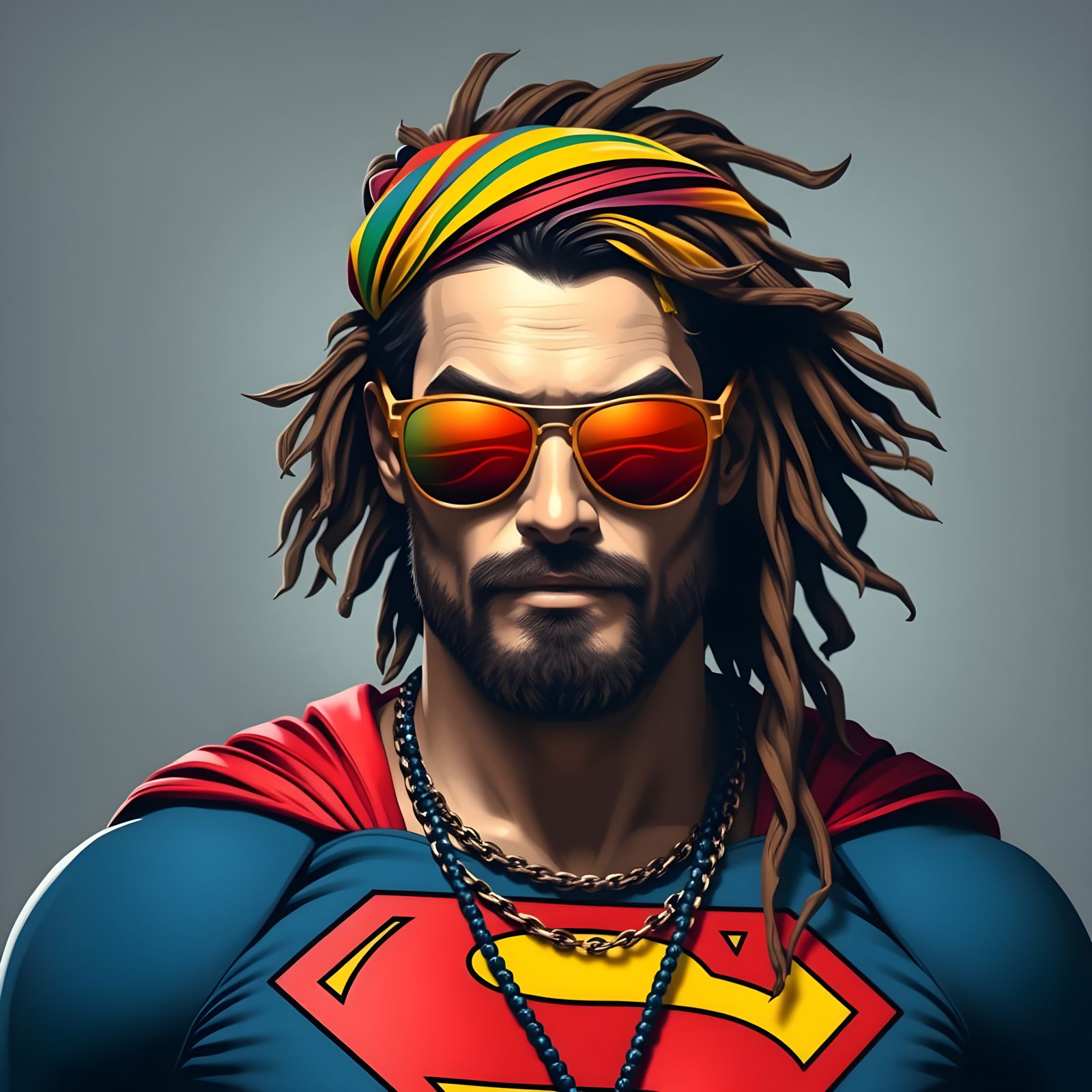 Groovy Superman in a Psychedelic Adventure