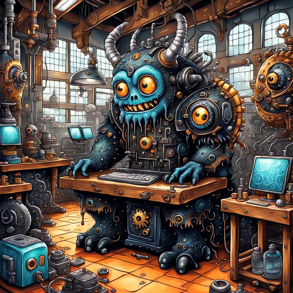 Kawaii Monster's First Day in Machine Shop: Fairycore Style