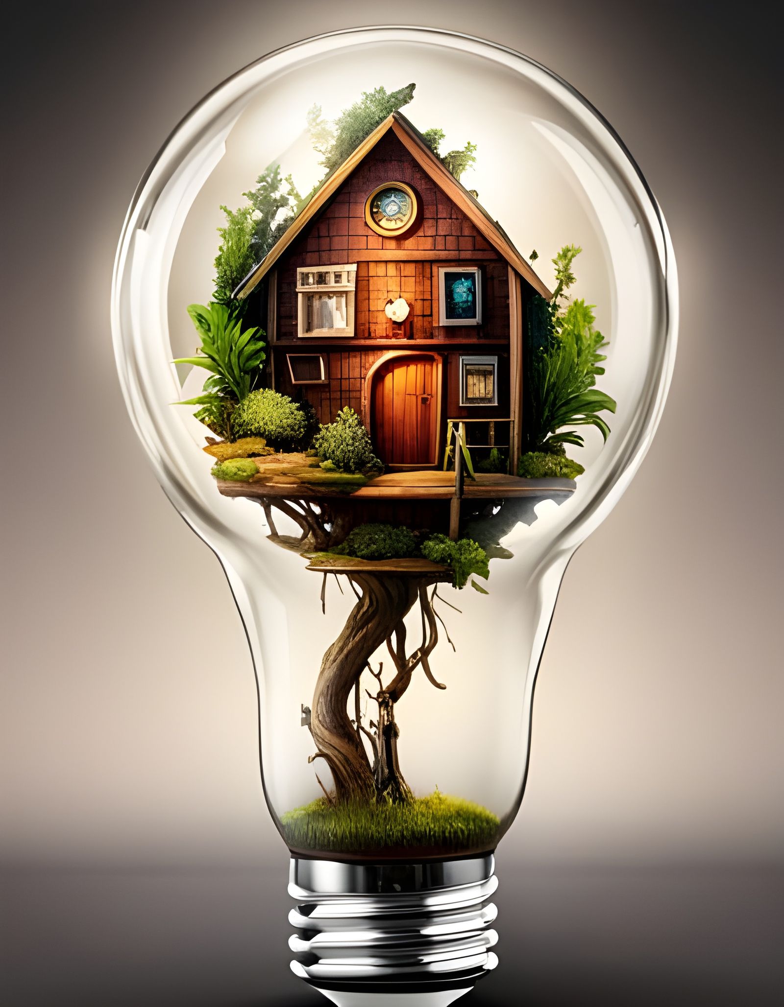 A miniature treehouse to brighten your day