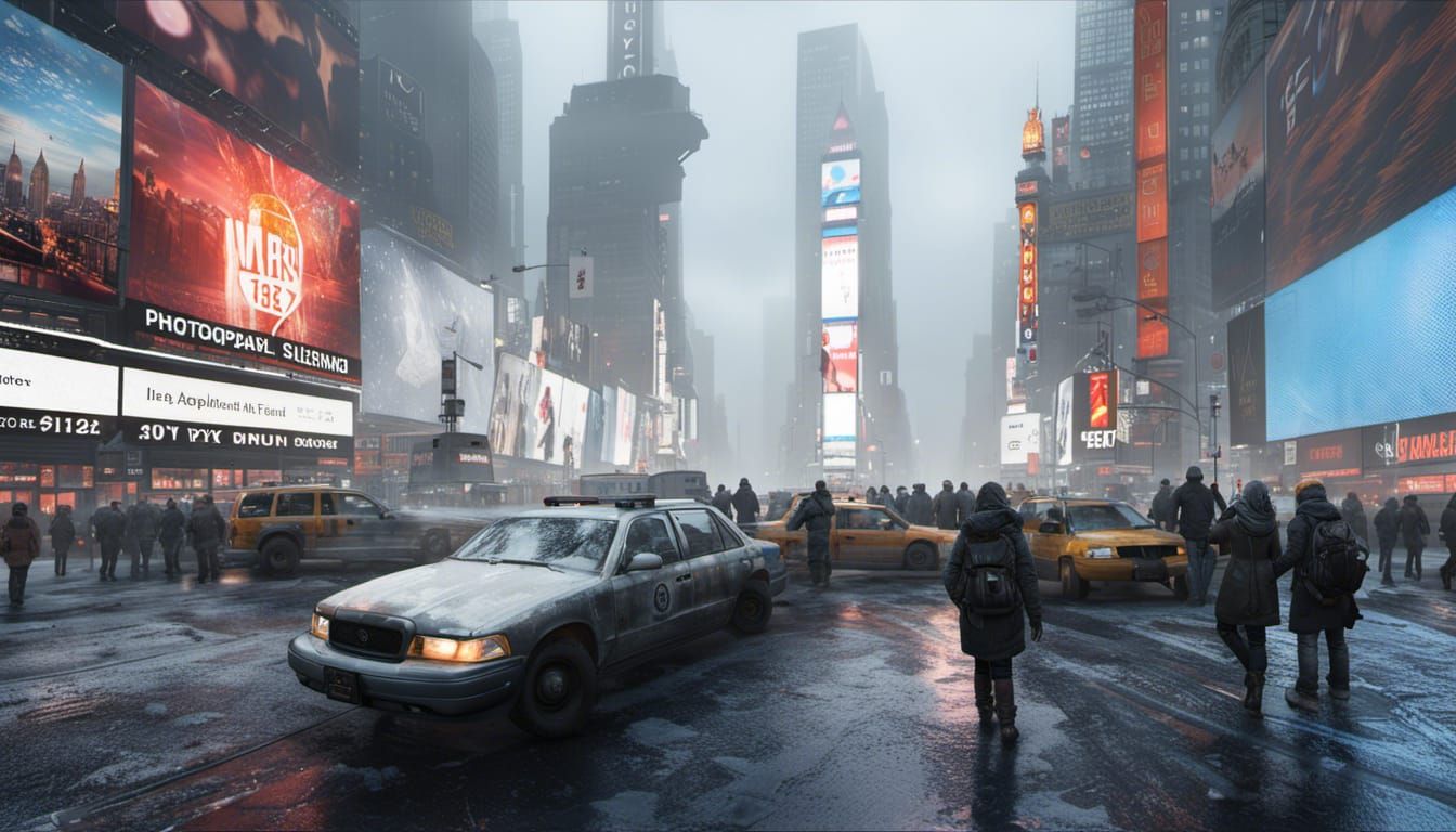 Post-apocalyptic NYC Times Square v.2