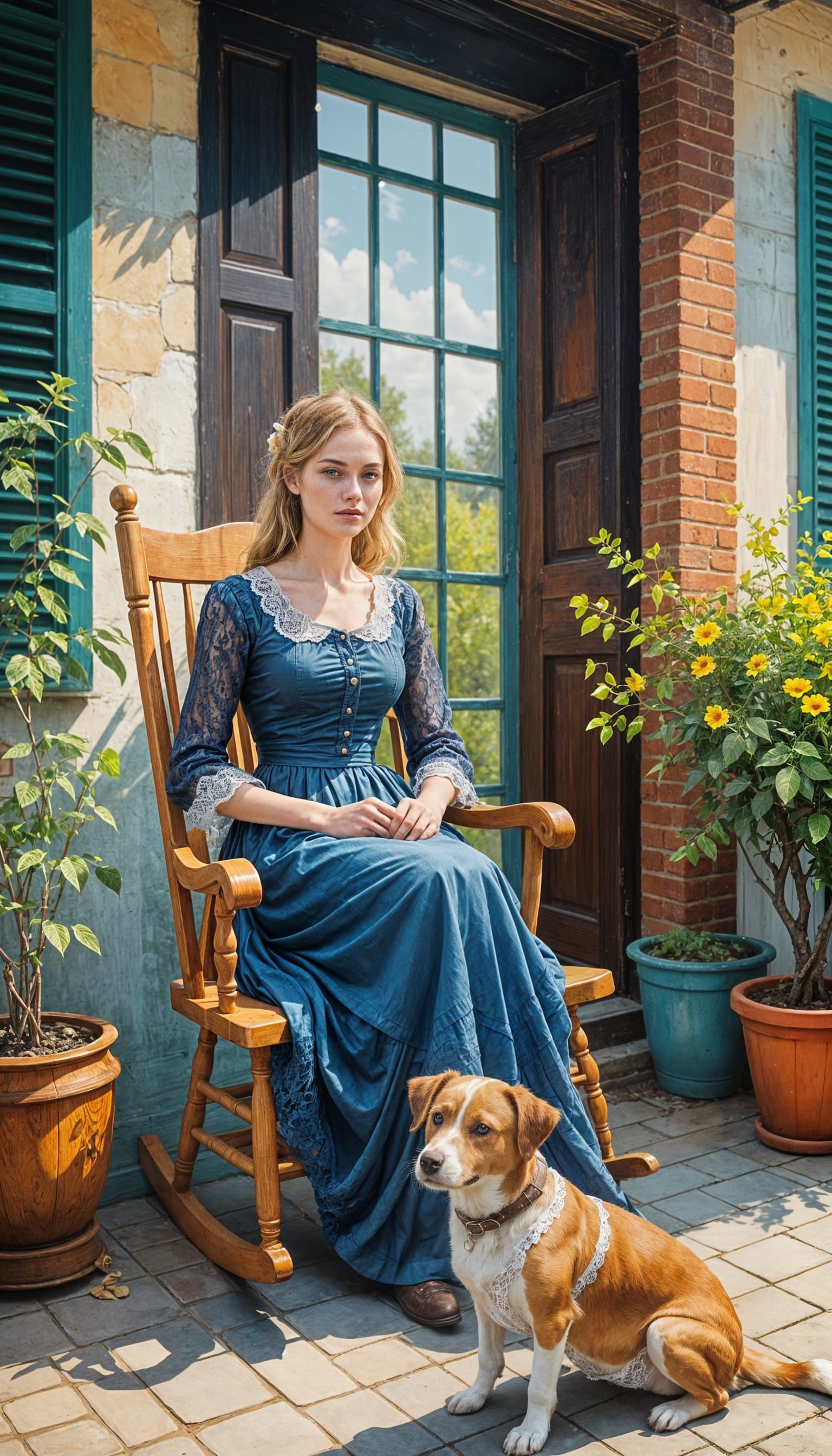 Family Portrait Juxtaposing Modernity and Tradition as Oil P...