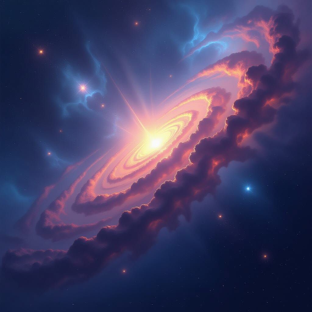 Cosmic Entity in Swirling Stardust