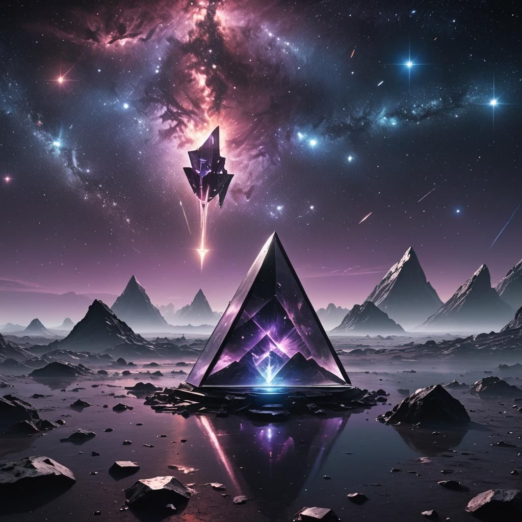 Glowing Crystal Triangle Controls the Universe