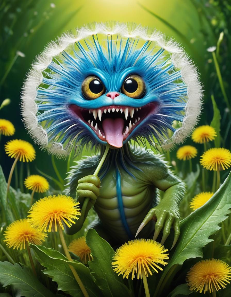 Dandelion Fink Monster Army Invades Garden
