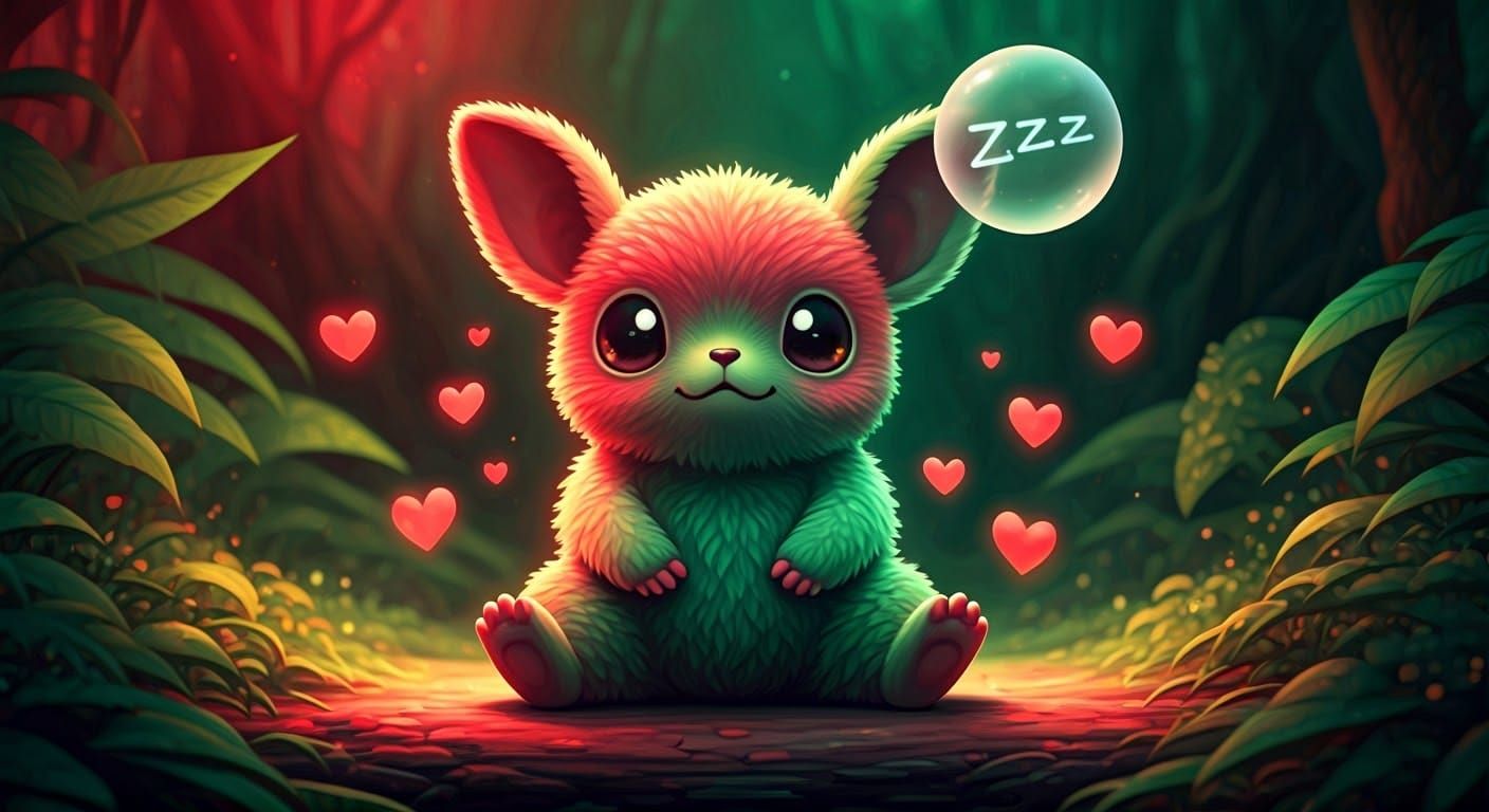 Whimsical Babyphantasiaphantolus in a Dreamy, Fantastical Fo...
