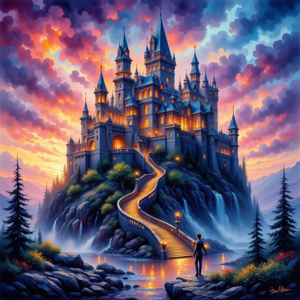 Toward the Glowing Castle