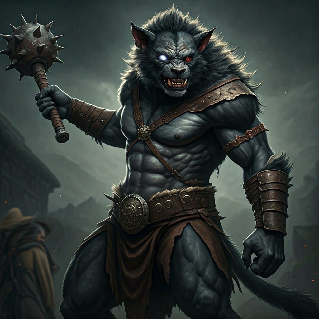 Transformed Wildhunt Shifter Barbarian