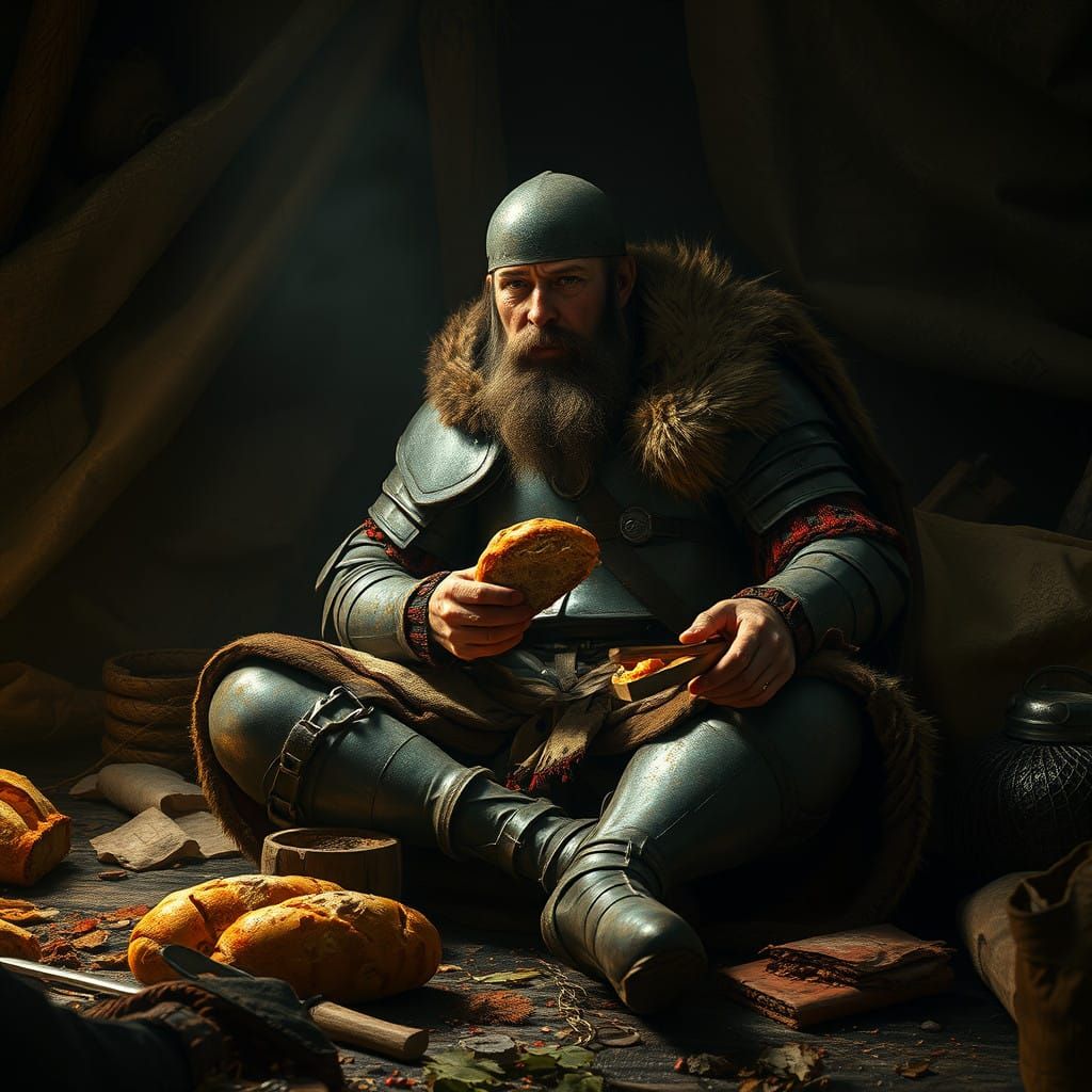 War-Torn Landsknecht Soldier in Haunting Renaissance-Era Cam...