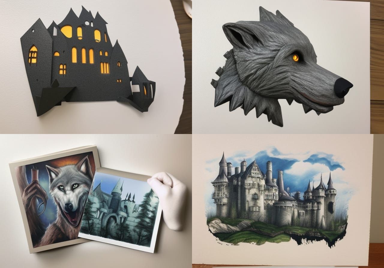 Werewolf Castle: AI Generated Gothic Architecture
