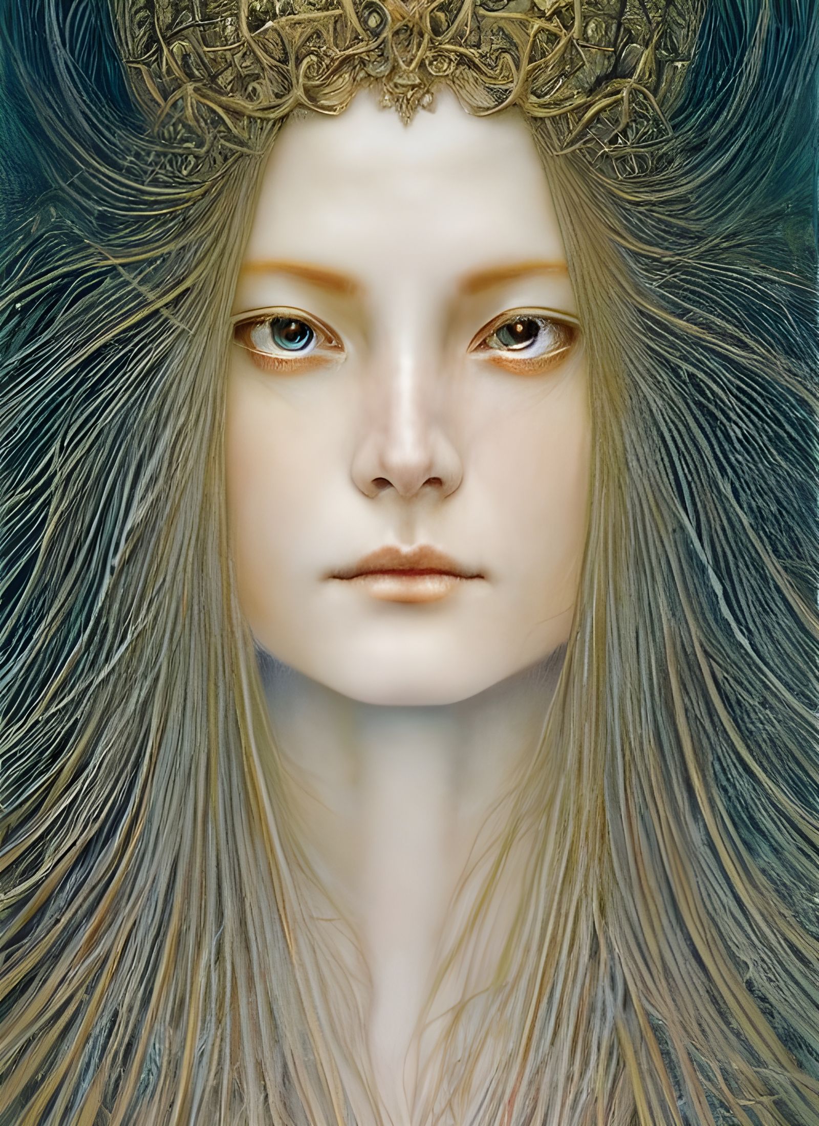 Stunning Portrait of Alluring High Priestess in 8K