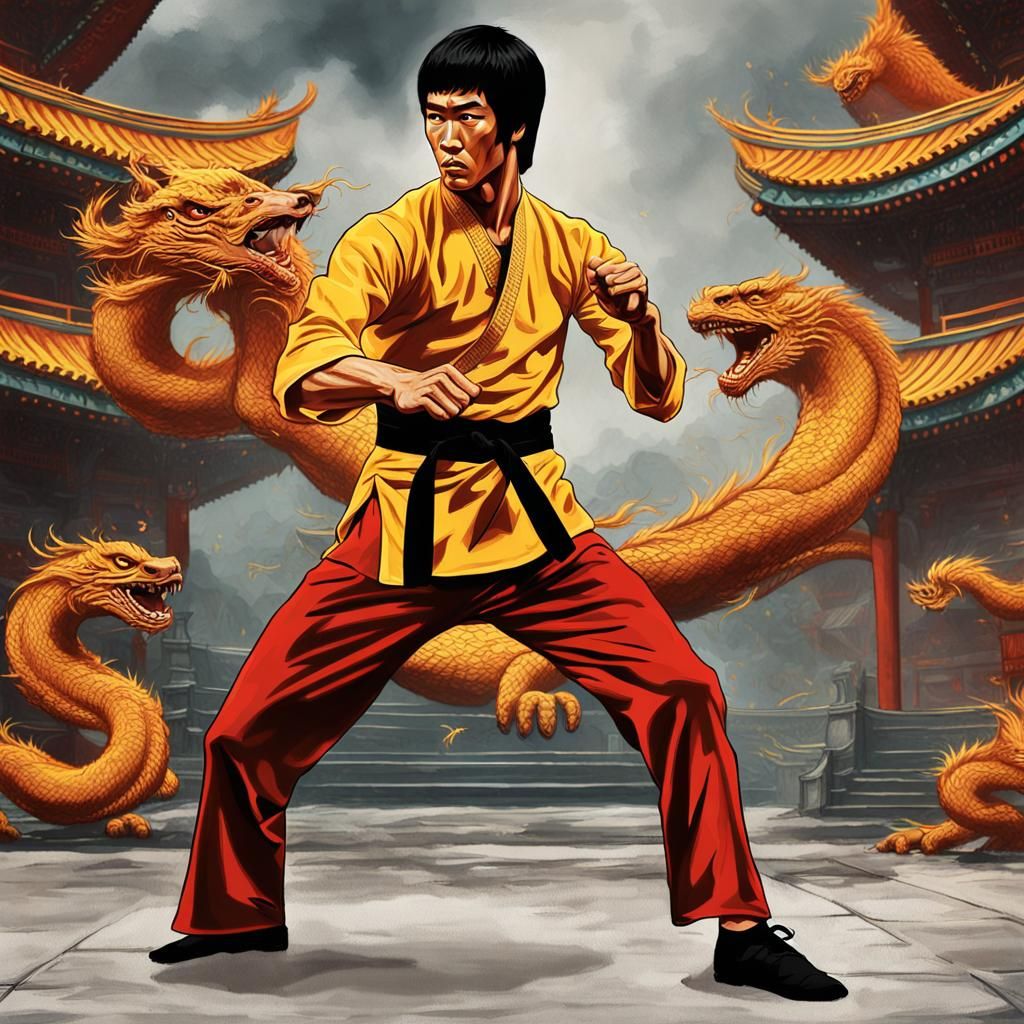 Bruce Lee Hyperrealistic Animation: Enter the Dragon