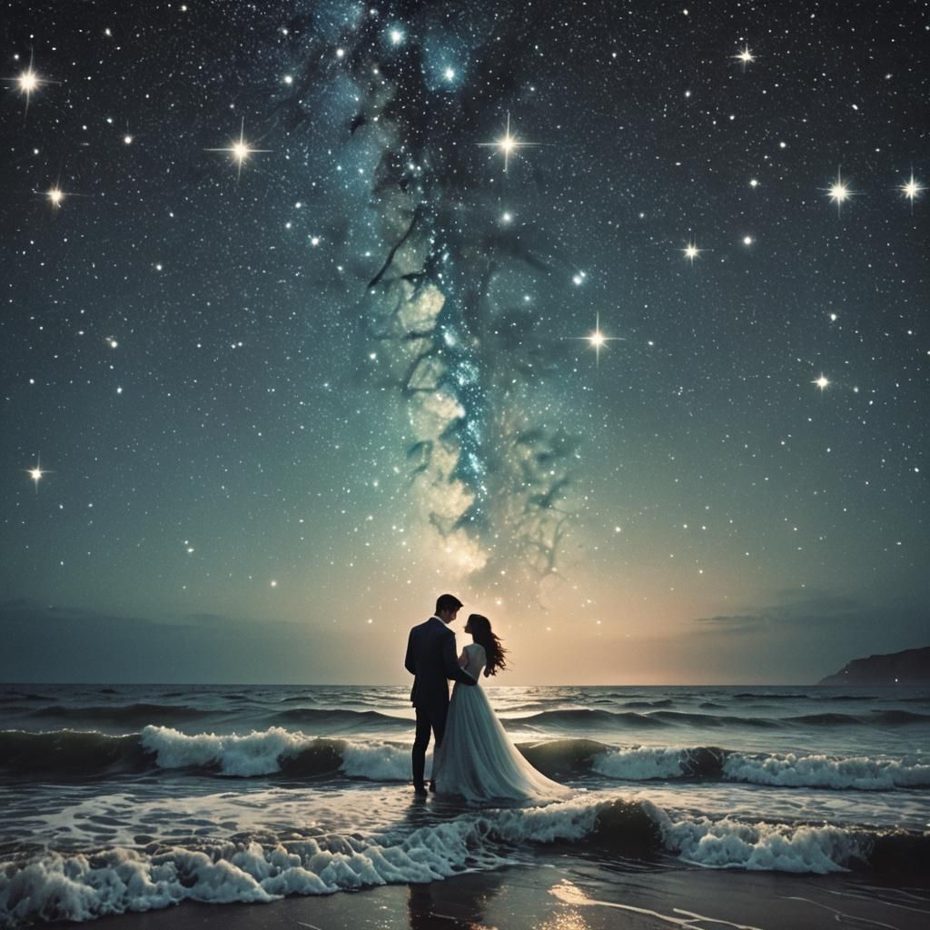 Celestial Dance: Where Sea Meets Stars