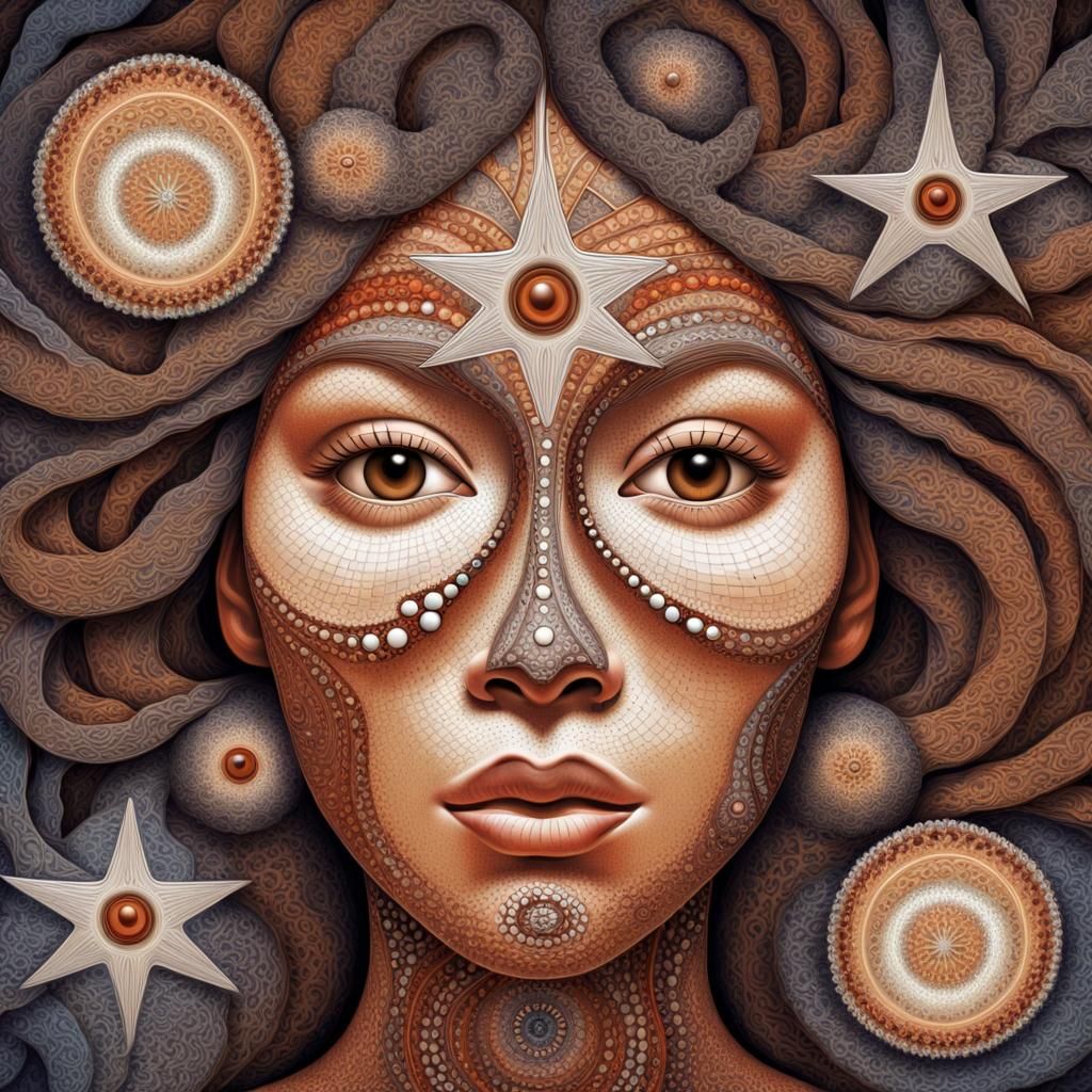 Cosmic Mother: Aboriginal-Inspired Fractal Art