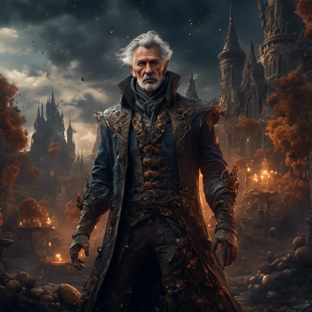 Man with a Dark Heart: Detailed Matte Painting