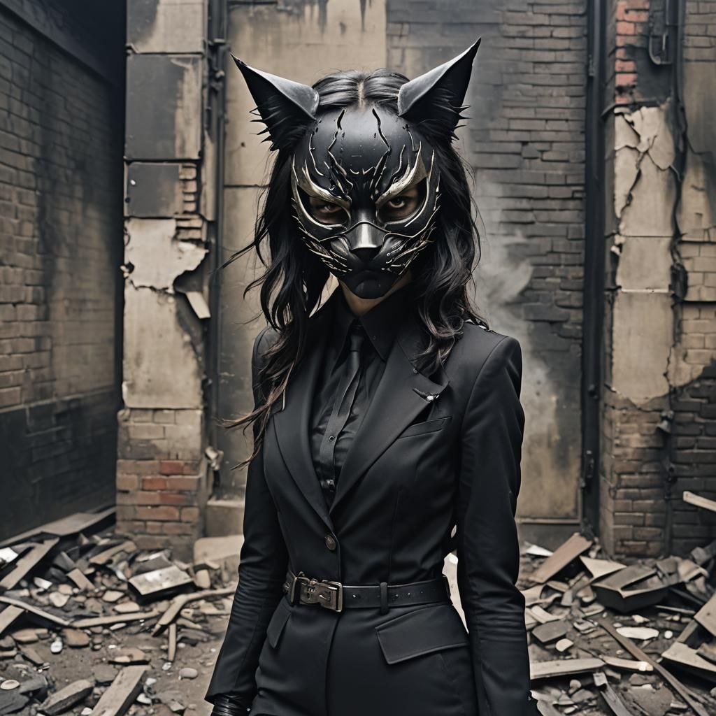 Catwoman in Post-Apocalyptic Gotham City